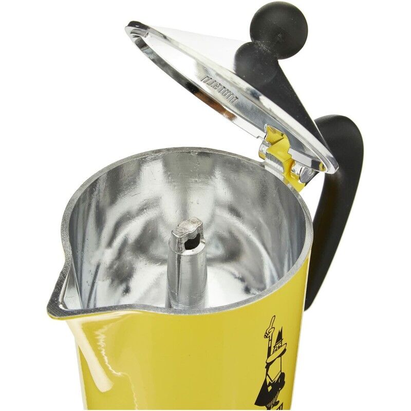 Caffettiera Italiana Bialetti Rainbow Giallo Jaune Metallo 6 Tazze