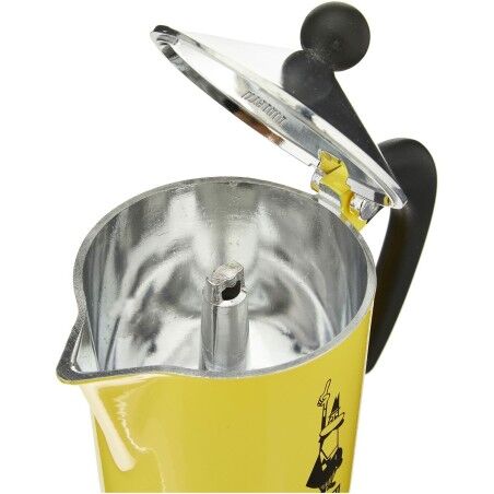 Caffettiera Italiana Bialetti Rainbow Giallo Jaune Metallo 6 Tazze