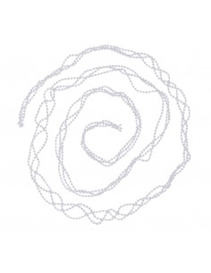 Ghirlanda di perle da 0,8 mm con lunghezza complessiva di 10 m Decoris Bianco - 1 2